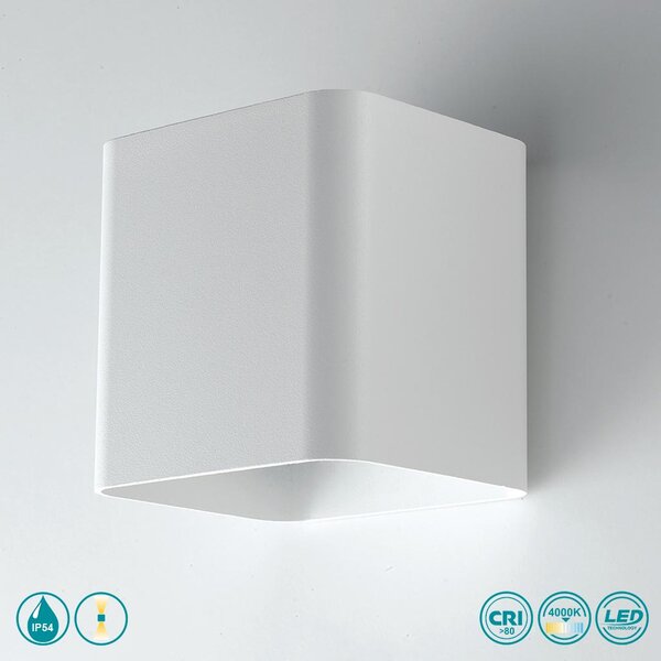 Απλίκα Εξωτερικού Χώρου Intec LED-W-Biome-BCO 8031440361125 Λευκή (4000K)