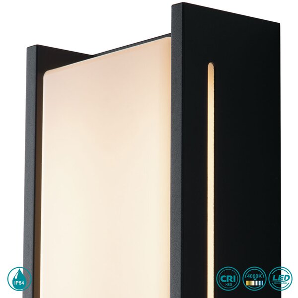 Απλίκα Εξωτερικού Χώρου Intec Led-W-Compact 8031414867110 Ανθρακί