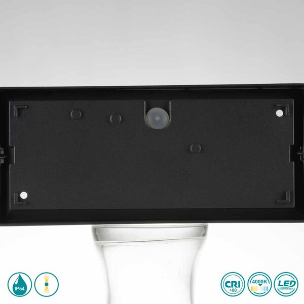 Απλίκα Εξωτερικού Χώρου Intec LED-W-Twin-XL ANT 8031414863686 Ανθρακί (4000K)