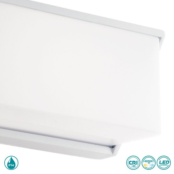 Απλίκα Εξωτερικού Χώρου Intec LED-W-Luxon BCO 8031414870677 Λευκή (4000K)