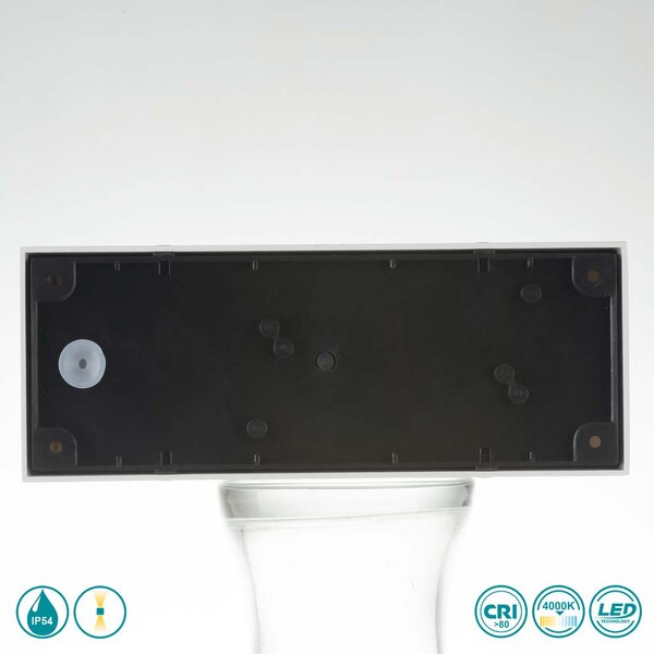 Απλίκα Εξωτερικού Χώρου Intec LED-W-Twin-M BCO 8031414863969 Λευκή (4000K)