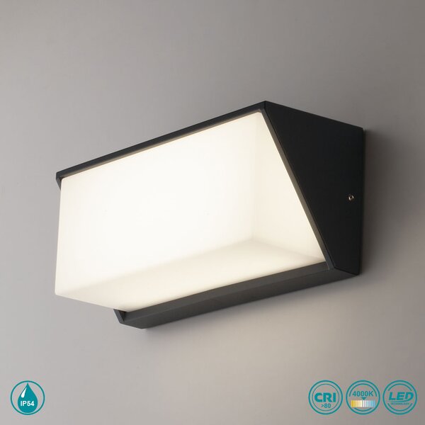 Απλίκα Εξωτερικού Χώρου Intec LED-W-Luxon ANT 8031414867097 Ανθρακί (4000K)
