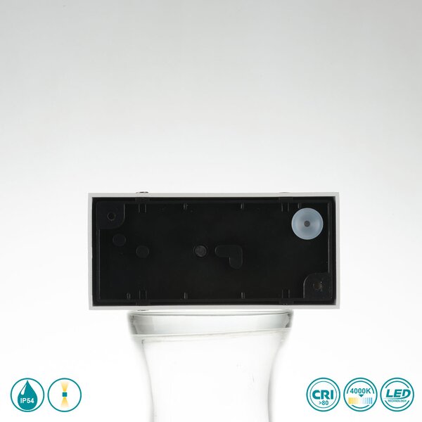 Απλίκα Εξωτερικού Χώρου Intec LED-W-Twin-S ANT 8031414863709 Ανθρακί (4000K)