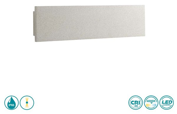 Απλίκα Εξωτερικού Χώρου Intec LED-Parker-AP40 8031414864201 Λευκή (4000K)