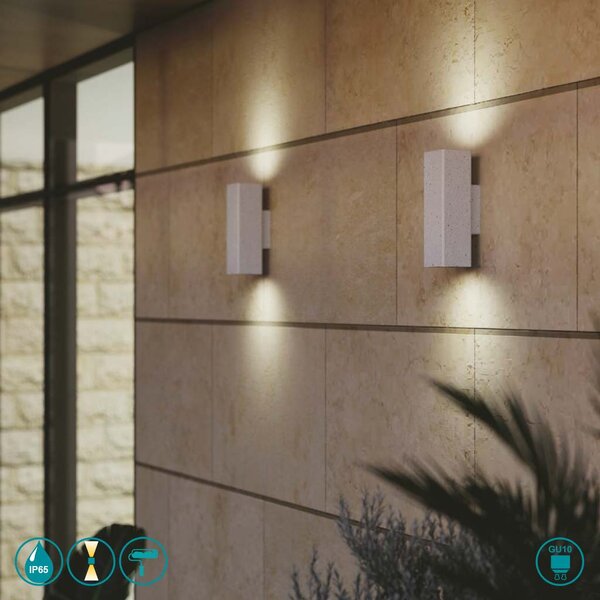 Απλίκα Εξωτερικού Χώρου Intec Oakland-AP2 BCO 8031414864218 Λευκή