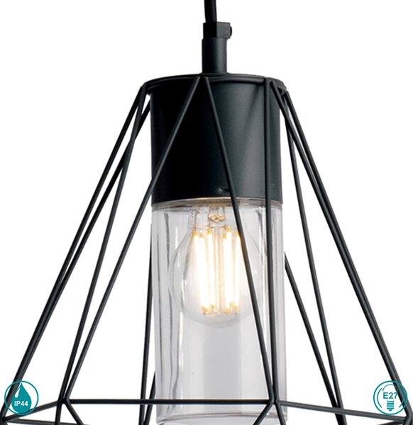 Φωτιστικό Κρεμαστό Εξωτερικού Χώρου Intec Lant-Mandala-S1 8031414870684 Ανθρακί