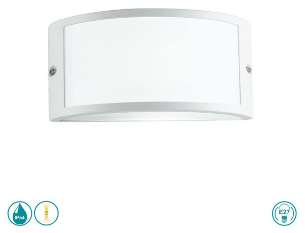 Απλίκα Εξωτερικού Χώρου Intec I-Austin-AP BCO 8031440362122 Λευκή