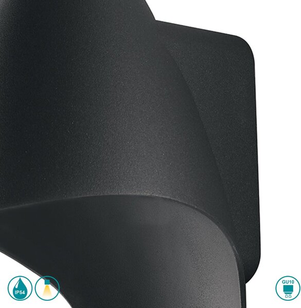 Απλίκα Εξωτερικού Χώρου Intec I-Huracan-AP 8031440361026 Ανθρακί