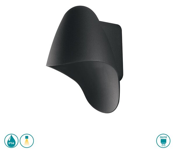 Απλίκα Εξωτερικού Χώρου Intec I-Huracan-AP 8031440361026 Ανθρακί