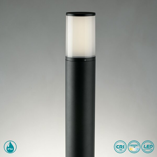 Κολωνάκι Εξωτερικού Χώρου Intec LED-Discovery-HUB 8031414877867 Ανθρακί (4000K) Με Πρίζα