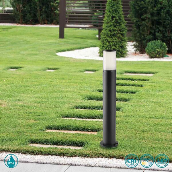 Κολωνάκι Εξωτερικού Χώρου Intec LED-Discovery-HUB 8031414877867 Ανθρακί (4000K) Με Πρίζα