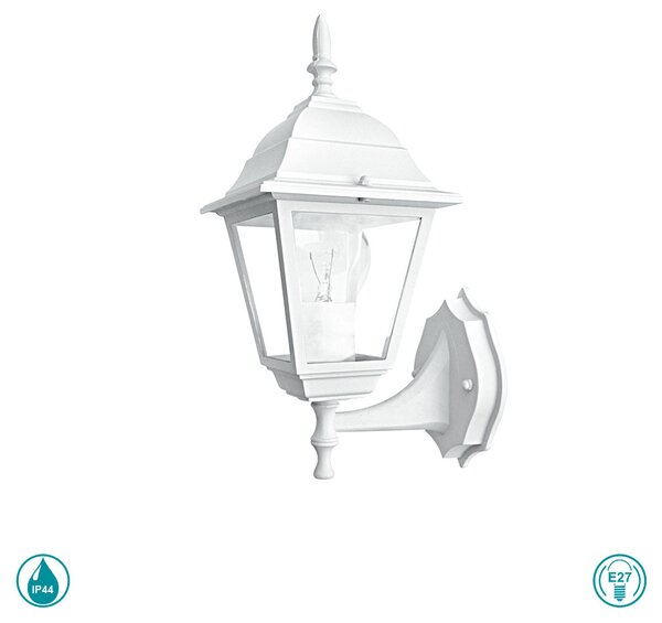 Απλίκα Εξωτερικού Χώρου Intec Lant-Roma-AP1A BCO 8031434661217 Λευκή