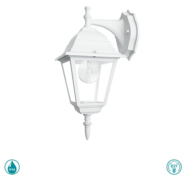 Απλίκα Εξωτερικού Χώρου Intec Lant-Roma-AP1B BCO 8031434671216 Λευκή