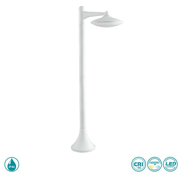 Κολωνάκι Εξωτερικού Χώρου Intec LED-Alyson-P1 BCO 8031440361538 Λευκό (4000K)