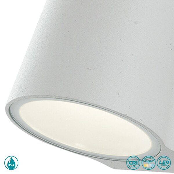 Απλίκα Εξωτερικού Χώρου Intec LED-Sintesi BCO 8031414862207 Λευκή (4000K)