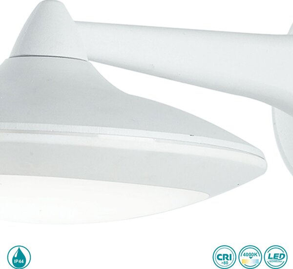 Απλίκα Εξωτερικού Χώρου Intec LED-Alyson-AP BCO 8031440361514 Λευκή (4000K)