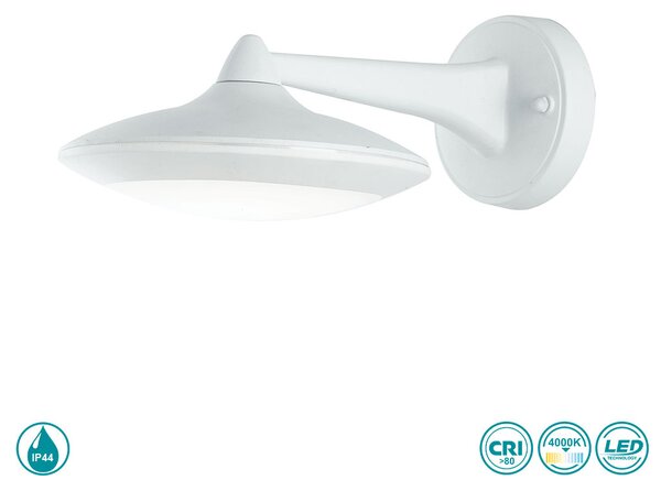 Απλίκα Εξωτερικού Χώρου Intec LED-Alyson-AP BCO 8031440361514 Λευκή (4000K)