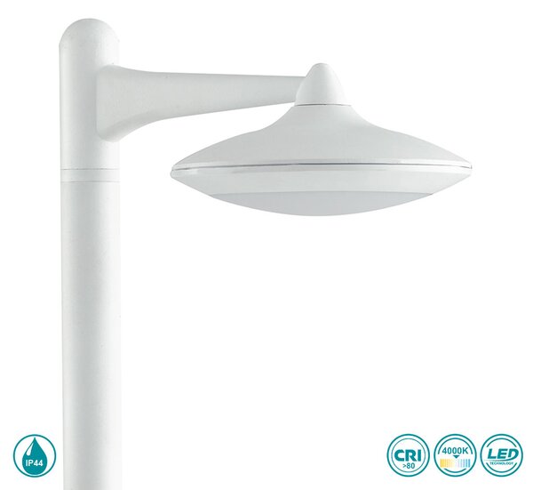 Κολωνάκι Εξωτερικού Χώρου Intec LED-Alyson-P1 BCO 8031440361538 Λευκό (4000K)