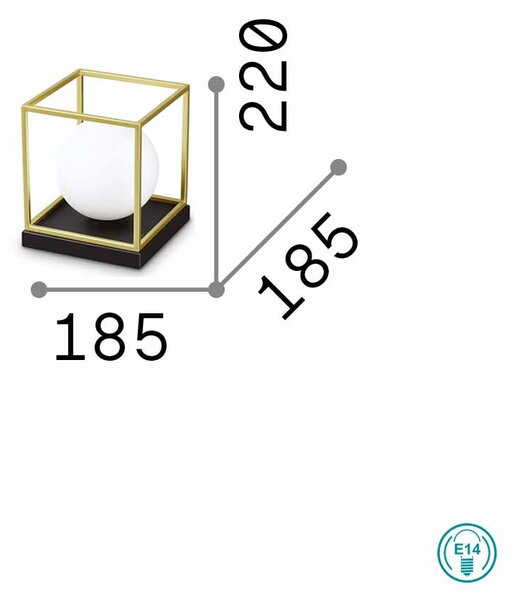 Φωτιστικό Επιτραπέζιο Ideal Lux Lingotto 251127