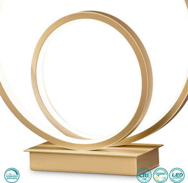 Φωτιστικό Επιτραπέζιο Ideal Lux Oz 269498 Χρυσό Ματ
