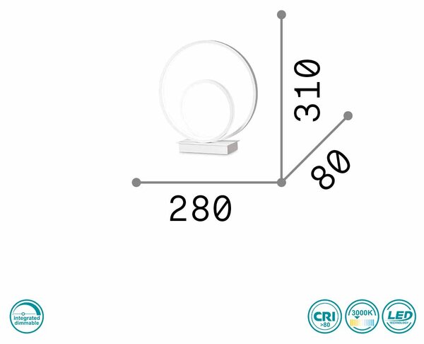 Φωτιστικό Επιτραπέζιο Ideal Lux Oz 269498 Χρυσό Ματ