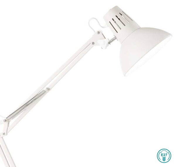 Φωτιστικό Γραφείου Ideal Lux Wally 193991 Λευκό