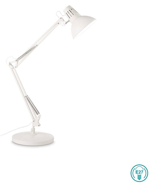 Φωτιστικό Γραφείου Ideal Lux Wally 193991 Λευκό