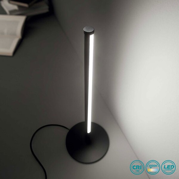 Φωτιστικό Επιτραπέζιο Ideal Lux Yoko 258911 Μαύρο (3000Κ)