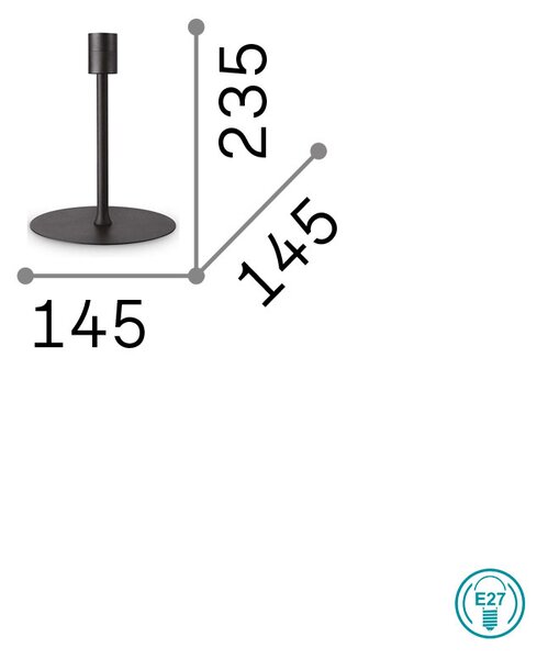 Φωτιστικό Επιτραπέζιο Ideal Lux Set Up 259901 Χρυσό
