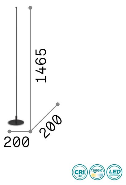 Φωτιστικό Επιδαπέδιο Ideal Lux Yoko 258874 Λευκό (3000Κ)