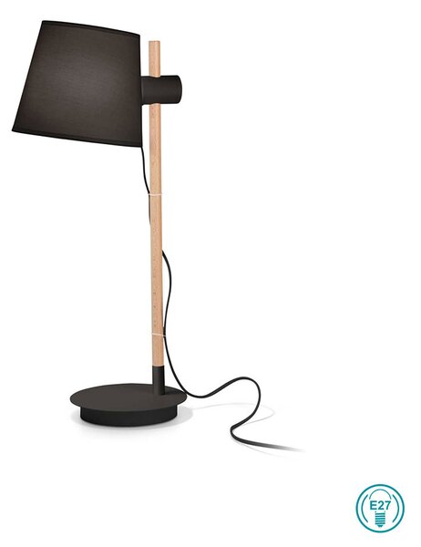Φωτιστικό Επιτραπέζιο Ideal Lux Axel 272238 Μαύρο
