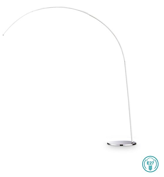 Φωτιστικό Δαπέδου Ideal Lux Dorsale 286662-041742 Χρώμιο