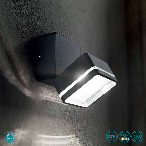 Φωτιστικό Σποτ Εξωτερικού Χώρου Ideal Lux Omega Square 285528 Λευκό (4000K)