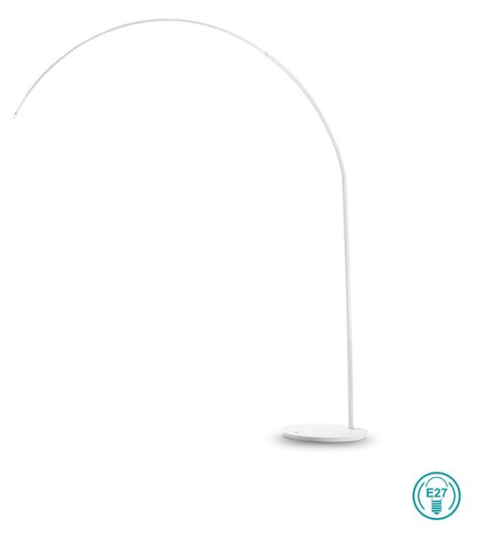 Φωτιστικό Δαπέδου Ideal Lux Dorsale 286686-046723 Λευκό