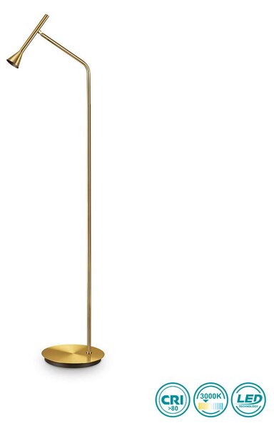 Φωτιστικό Επιδαπέδιο Ideal Lux Diesis 285344 Χρυσό Ματ (3000Κ)