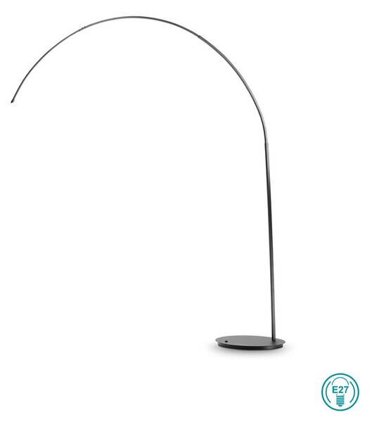 Φωτιστικό Δαπέδου Ideal Lux Dorsale 286679-046471 Μαύρο