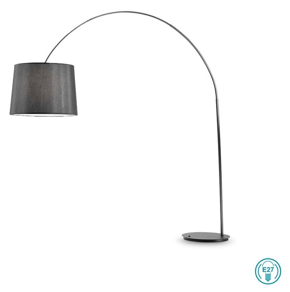 Φωτιστικό Δαπέδου Ideal Lux Dorsale 286679-046471 Μαύρο