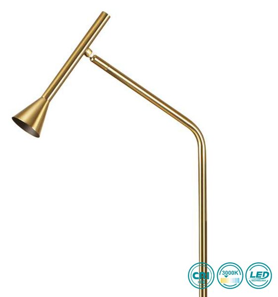 Φωτιστικό Επιδαπέδιο Ideal Lux Diesis 285344 Χρυσό Ματ (3000Κ)