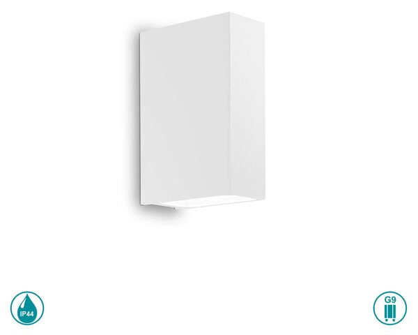 Απλίκα Εξωτερικού Χώρου Ideal Lux Tetris-2 269221 Λευκή