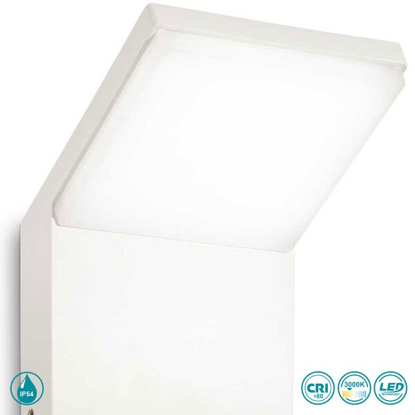 Απλίκα Εξωτερικού Χώρου Ideal Lux Style 269139 Λευκό 3000Κ