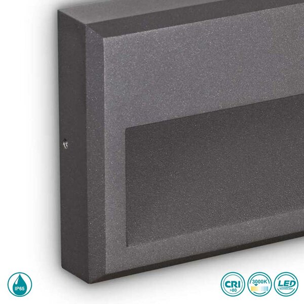 Απλίκα Εξωτερικού Χώρου Ideal Lux Febe 250854 Ανθρακί