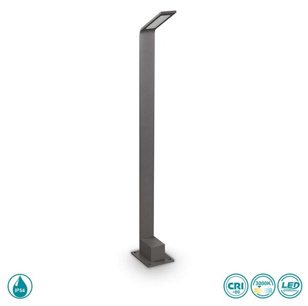 Κολωνάκι Εξωτερικού Χώρου Ideal Lux Agos 254319 Ανθρακί 3000K