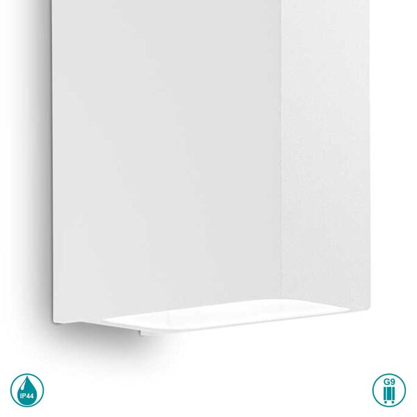 Απλίκα Εξωτερικού Χώρου Ideal Lux Tetris-2 269221 Λευκή