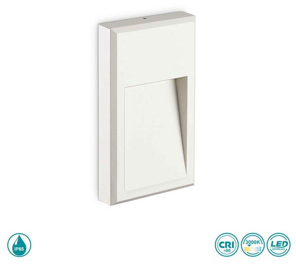 Απλίκα Εξωτερικού Χώρου Ideal Lux Febe 268361 Λευκό