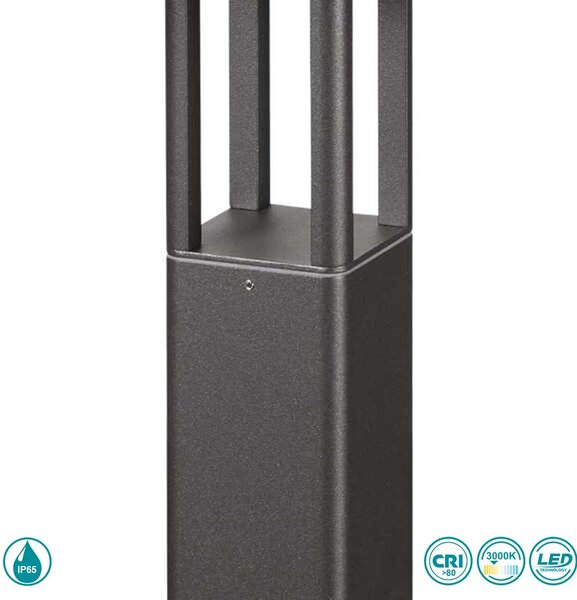Κολωνάκι Εξωτερικού Χώρου Ideal Lux Tifone 250977 Ανθρακί 3000K