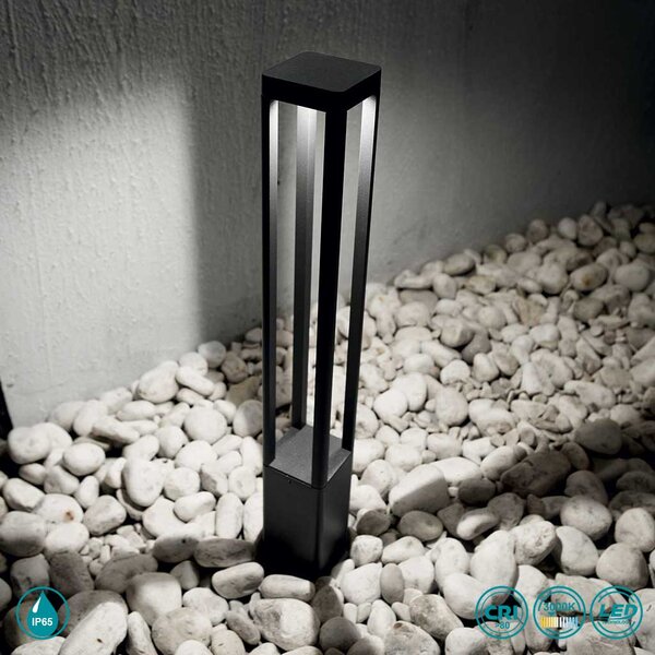 Κολωνάκι Εξωτερικού Χώρου Ideal Lux Tifone 250977 Ανθρακί 3000K