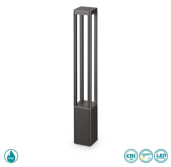 Κολωνάκι Εξωτερικού Χώρου Ideal Lux Tifone 250953 Ανθρακί 3000K