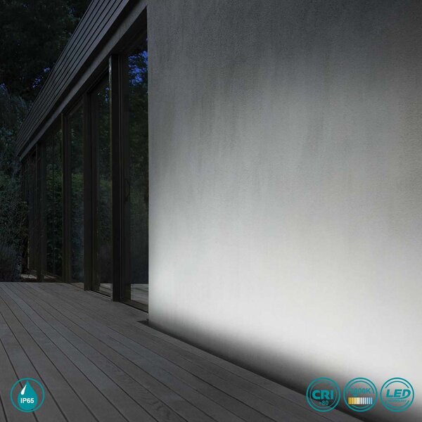 Wall Washer Εξωτερικού Χώρου Ideal Lux Thor 261331 Ανθρακί