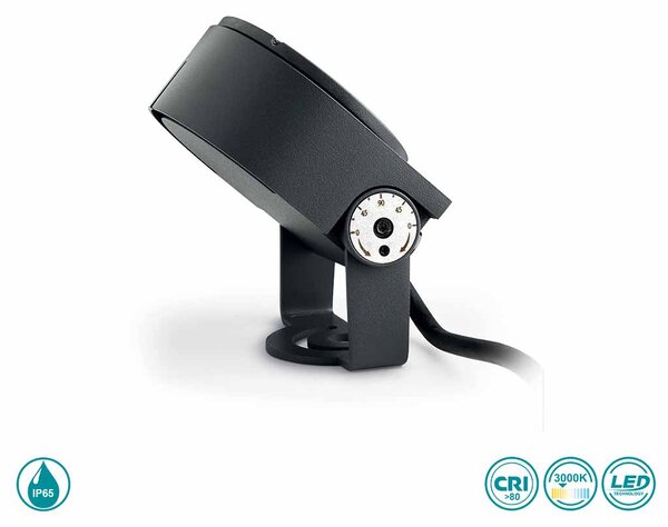 Προβολέας Εξωτερικού Χώρου Ideal Lux Ulex 261287 Ανθρακί