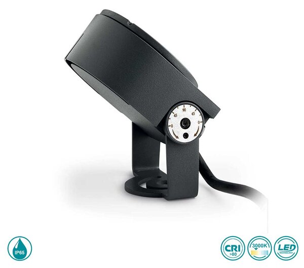 Προβολέας Εξωτερικού Χώρου Ideal Lux Ulex 261294 Ανθρακί
